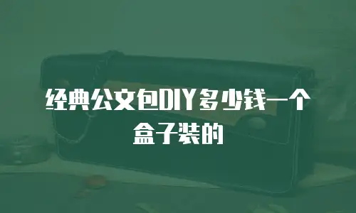 经典公文包DIY多少钱一个盒子装的