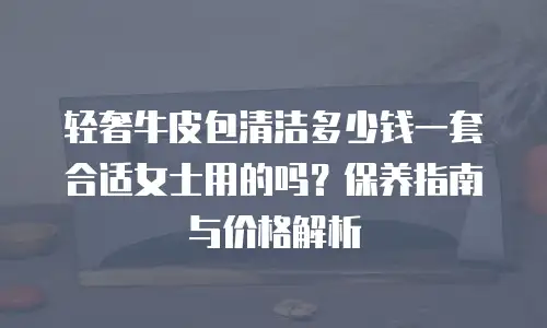 轻奢牛皮包清洁多少钱一套合适女士用的吗？保养指南与价格解析