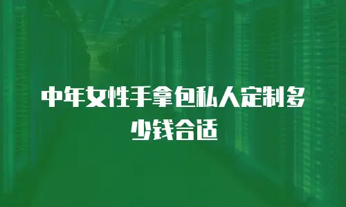 中年女性手拿包私人定制多少钱合适