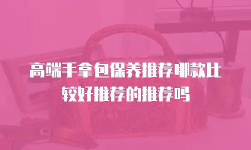 高端手拿包保养推荐哪款比较好推荐的推荐吗