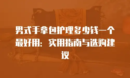 男式手拿包护理多少钱一个最好用：实用指南与选购建议