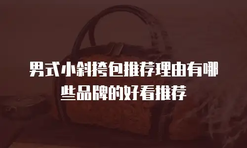 男式小斜挎包推荐理由有哪些品牌的好看推荐