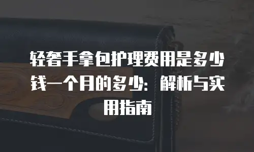 轻奢手拿包护理费用是多少钱一个月的多少：解析与实用指南