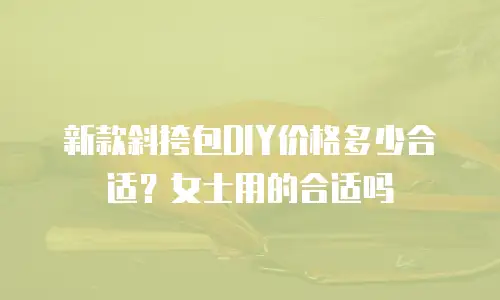 新款斜挎包DIY价格多少合适？女士用的合适吗