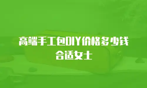高端手工包DIY价格多少钱合适女士