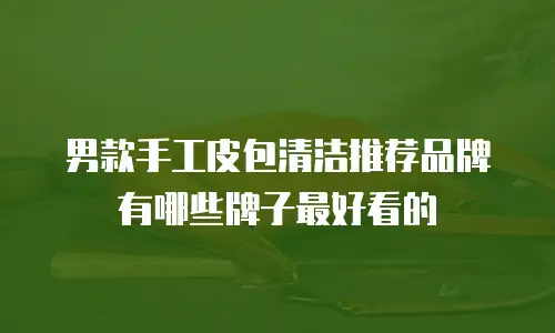 男款手工皮包清洁推荐品牌有哪些牌子最好看的