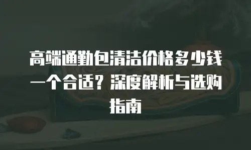 高端通勤包清洁价格多少钱一个合适？深度解析与选购指南