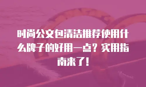时尚公文包清洁推荐使用什么牌子的好用一点？实用指南来了！