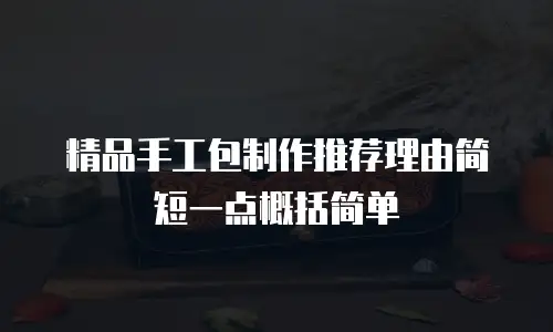 精品手工包制作推荐理由简短一点概括简单