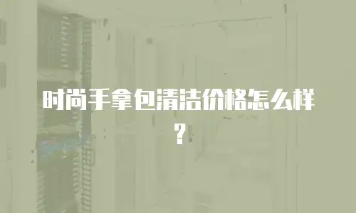 时尚手拿包清洁价格怎么样？