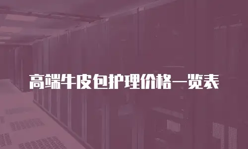 高端牛皮包护理价格一览表