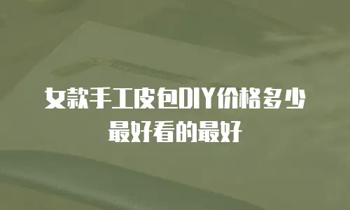 女款手工皮包DIY价格多少最好看的最好