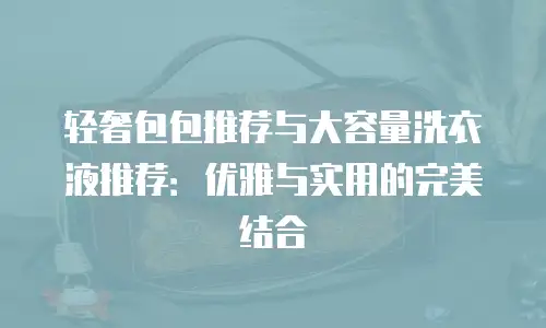 轻奢包包推荐与大容量洗衣液推荐：优雅与实用的完美结合