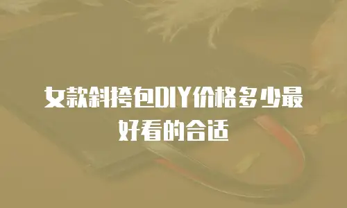 女款斜挎包DIY价格多少最好看的合适