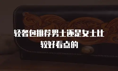 轻奢包推荐男士还是女士比较好看点的