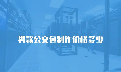 男款公文包制作价格多少