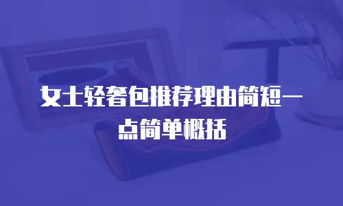 女士轻奢包推荐理由简短一点简单概括