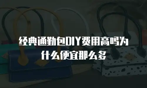 经典通勤包DIY费用高吗为什么便宜那么多