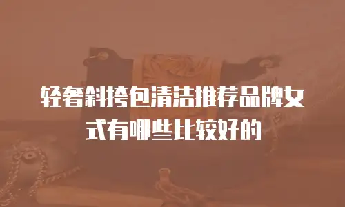 轻奢斜挎包清洁推荐品牌女式有哪些比较好的