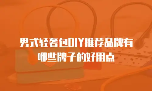 男式轻奢包DIY推荐品牌有哪些牌子的好用点
