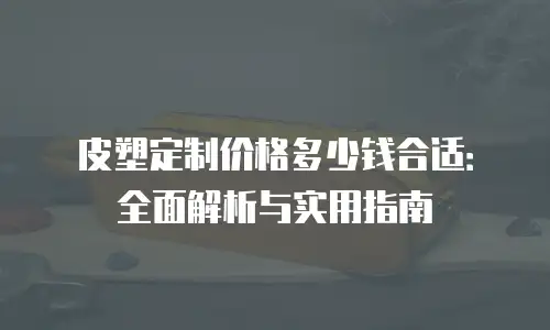 皮塑定制价格多少钱合适：全面解析与实用指南