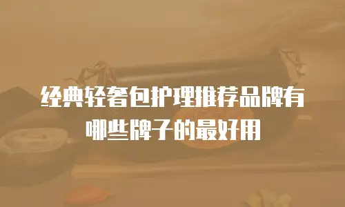 经典轻奢包护理推荐品牌有哪些牌子的最好用