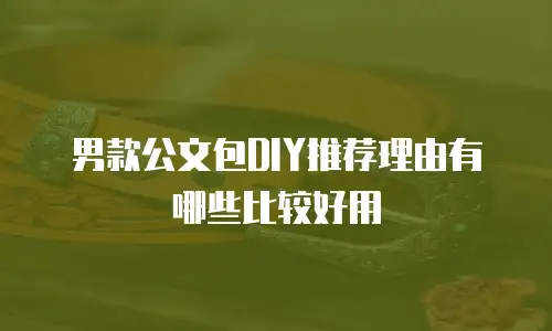 男款公文包DIY推荐理由有哪些比较好用