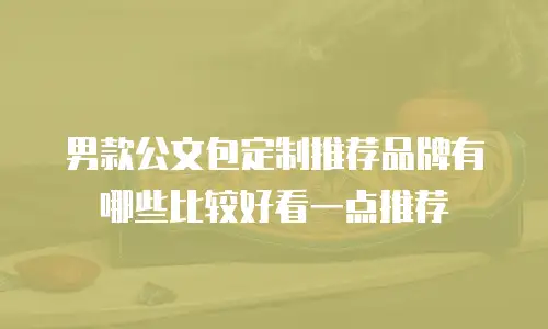 男款公文包定制推荐品牌有哪些比较好看一点推荐