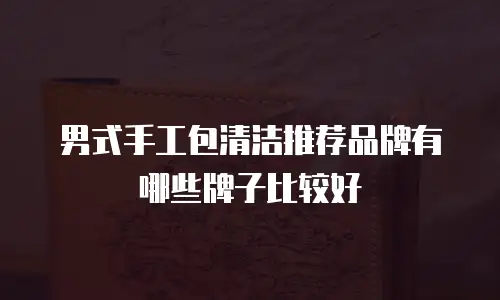男式手工包清洁推荐品牌有哪些牌子比较好