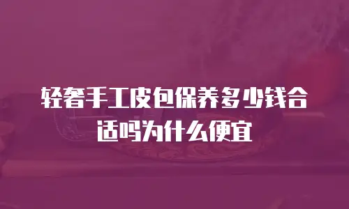 轻奢手工皮包保养多少钱合适吗为什么便宜