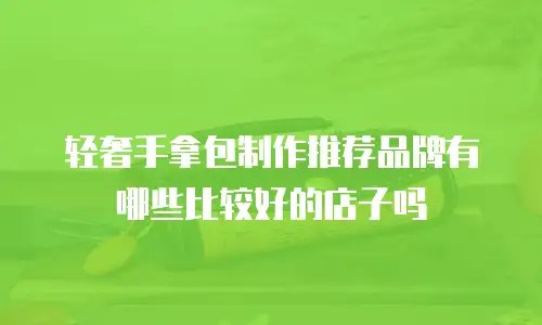 轻奢手拿包制作推荐品牌有哪些比较好的店子吗