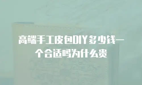 高端手工皮包DIY多少钱一个合适吗为什么贵