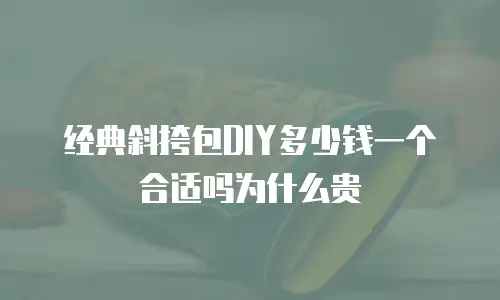 经典斜挎包DIY多少钱一个合适吗为什么贵