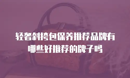 轻奢斜挎包保养推荐品牌有哪些好推荐的牌子吗