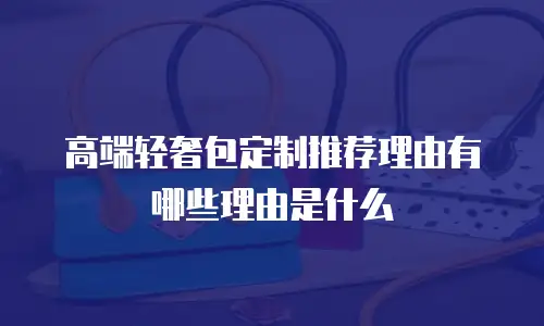 高端轻奢包定制推荐理由有哪些理由是什么