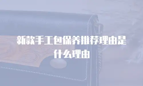 新款手工包保养推荐理由是什么理由