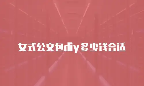 女式公文包diy多少钱合适