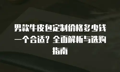 男款牛皮包定制价格多少钱一个合适？全面解析与选购指南