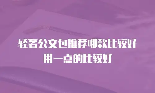 轻奢公文包推荐哪款比较好用一点的比较好