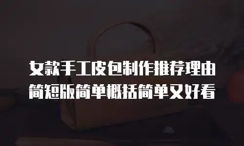 女款手工皮包制作推荐理由简短版简单概括简单又好看