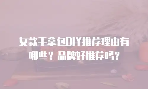 女款手拿包DIY推荐理由有哪些？品牌好推荐吗？