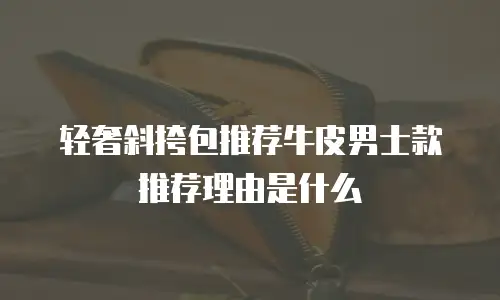 轻奢斜挎包推荐牛皮男士款推荐理由是什么