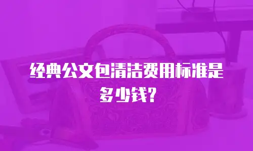 经典公文包清洁费用标准是多少钱？