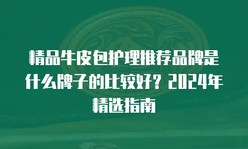 精品牛皮包护理推荐品牌是什么牌子的比较好？2024年精选指南