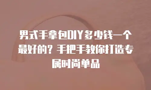 男式手拿包DIY多少钱一个最好的？手把手教你打造专属时尚单品