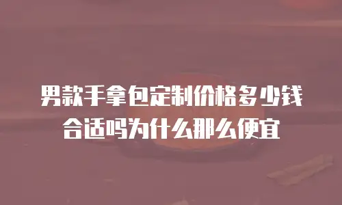 男款手拿包定制价格多少钱合适吗为什么那么便宜