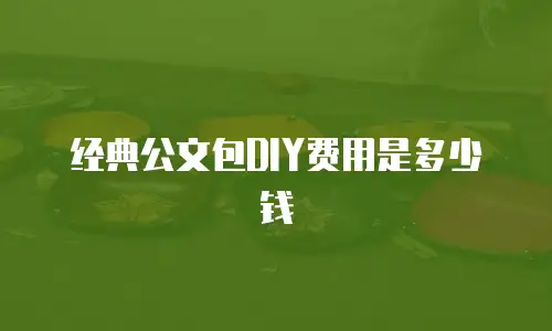 经典公文包DIY费用是多少钱