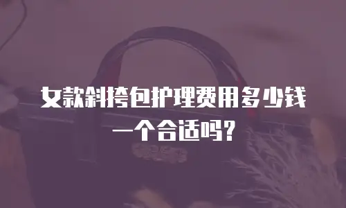 女款斜挎包护理费用多少钱一个合适吗？
