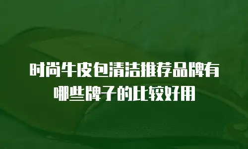 时尚牛皮包清洁推荐品牌有哪些牌子的比较好用