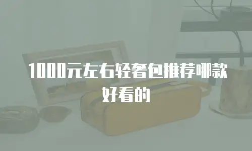 1000元左右轻奢包推荐哪款好看的